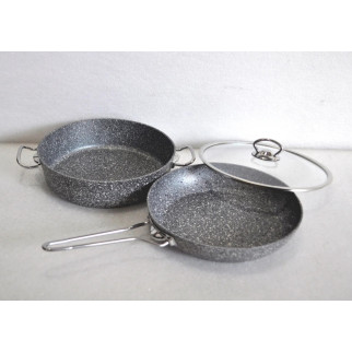 Набір посуду OMS 3257-grey 3 предмета - Інтернет-магазин спільних покупок ToGether