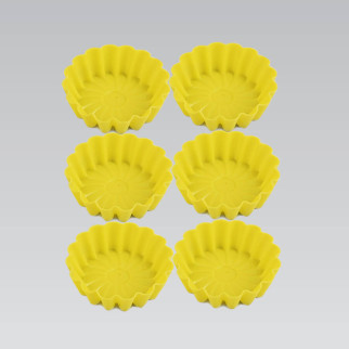 Набір силіконових форм для випічки Maestro MR-1176-yellow 6 предметів 8 см жовтий - Інтернет-магазин спільних покупок ToGether