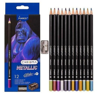 Набір кольорових олівців Marco Chroma 1033-12CB 12 кольорів - Інтернет-магазин спільних покупок ToGether