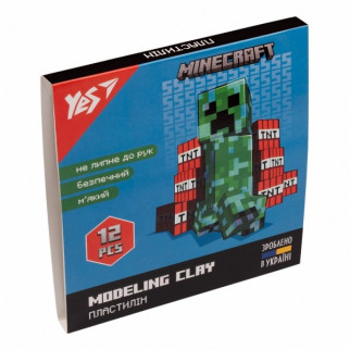 Пластилін Yes Minecraft 540622 12 кольорів - Інтернет-магазин спільних покупок ToGether
