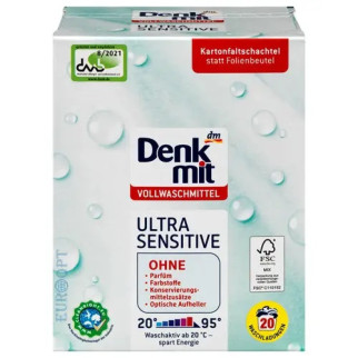 Порошок для прання білої білизни DenkMit Ultra Sensitive 4066447328820 1.35 кг - Інтернет-магазин спільних покупок ToGether