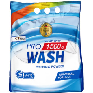 Порошок для прання універсальний 2K Pro Wash 140623 1.5 кг - Інтернет-магазин спільних покупок ToGether