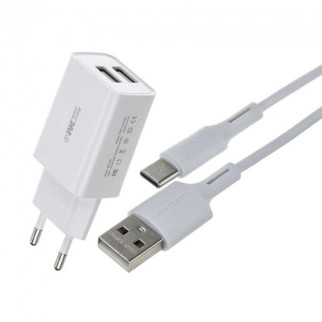 Зарядний пристрій USB WK Type-C WP-U56a-White білий - Інтернет-магазин спільних покупок ToGether