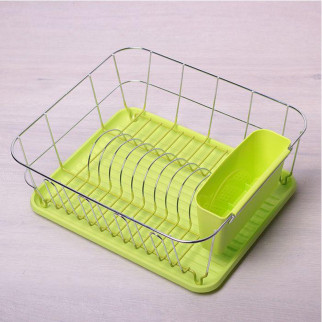 Сушарка для посуду зелена Kamille KM-0763A - Інтернет-магазин спільних покупок ToGether