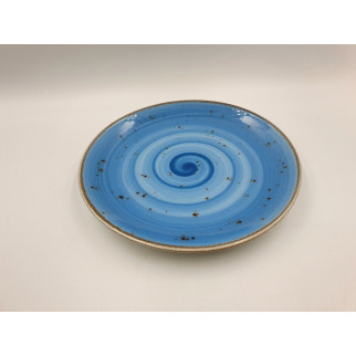 Тарілка десертна TULU spiral-blue-20 20 см блакитна - Інтернет-магазин спільних покупок ToGether