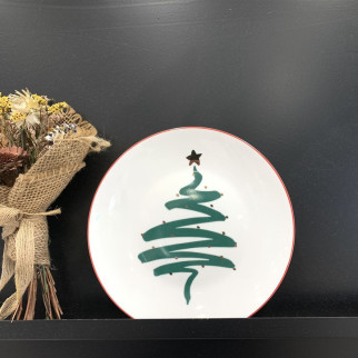 Тарілка десертна Новорічна Christmas tree 8995 20.6 см - Інтернет-магазин спільних покупок ToGether