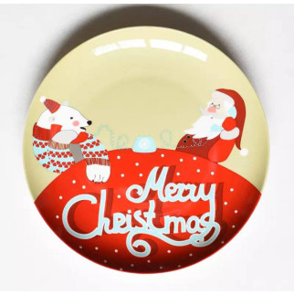 Тарілка десертна Новорічна Merry Christmas 2 9014 20 см - Інтернет-магазин спільних покупок ToGether