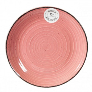 Тарілка підставна Cesiro Spiral I3070S-G139 26 см рожева (уцінка) - Інтернет-магазин спільних покупок ToGether