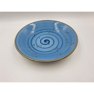 Тарілка супова TULU spiral-blue-21 21 см блакитна - Інтернет-магазин спільних покупок ToGether