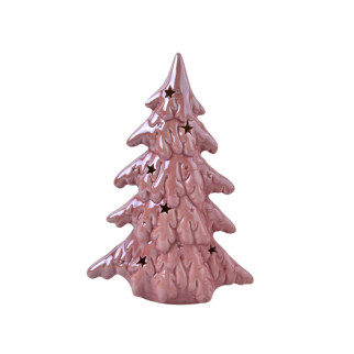 Фігурка декоративна з підсвічуванням Lefard Ялинка 919-258 19 см рожева - Інтернет-магазин спільних покупок ToGether