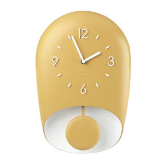 Годинники настінні з маятником Guzzini Home 168604206 22х8х33 см жовті - Інтернет-магазин спільних покупок ToGether