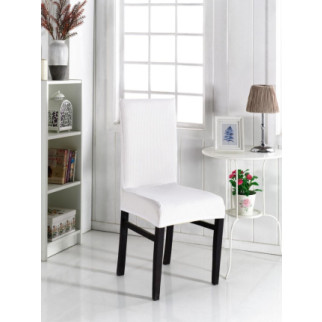 Чохол на стілець універсальний білий квадратик Evibu Туреччина 50181 - Інтернет-магазин спільних покупок ToGether