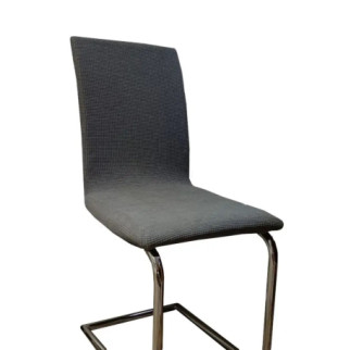 Чохол на стілець універсальний графітовий квадратик Evibu Туреччина 50671 - Інтернет-магазин спільних покупок ToGether