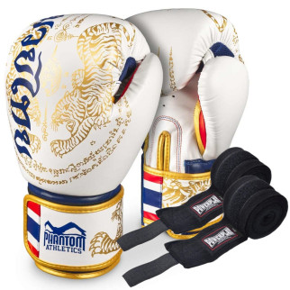 Боксерські рукавиці Phantom Muay Thai Gold Limited Edition 14 унцій (капа в подарунок) - Інтернет-магазин спільних покупок ToGether