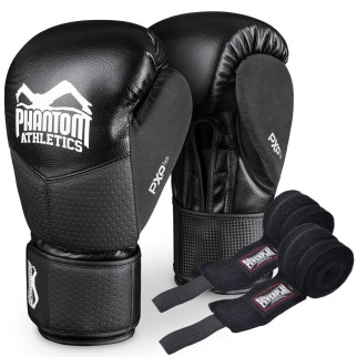 Боксерські рукавиці Phantom RIOT Pro Black 10 унцій (капа в подарунок) - Інтернет-магазин спільних покупок ToGether